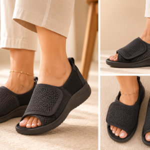 Zapato abierto ajustable para pies sensibles